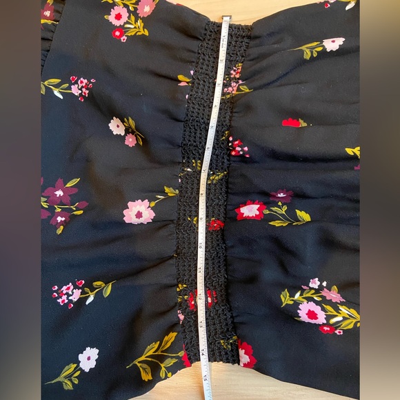 Kate Spade Ma Cherie In Bloom Floral Smocked Waist Tiered A Line Dress - Picture 9 of 10